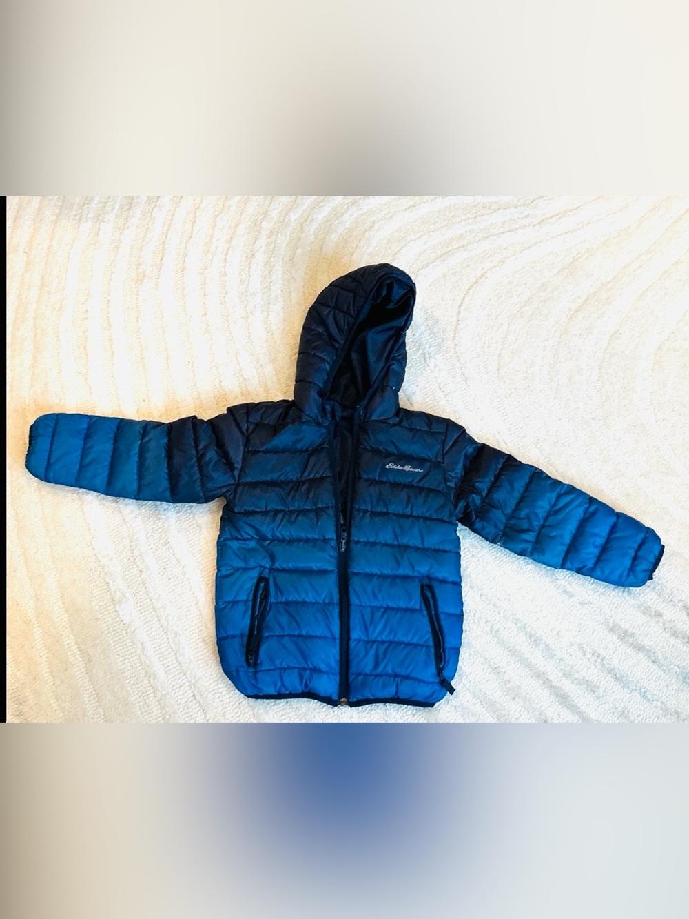 Columbia Kids Navy Hooded Puffer Jacket